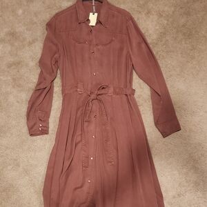 Stetson Long Sleeve Rust Dress